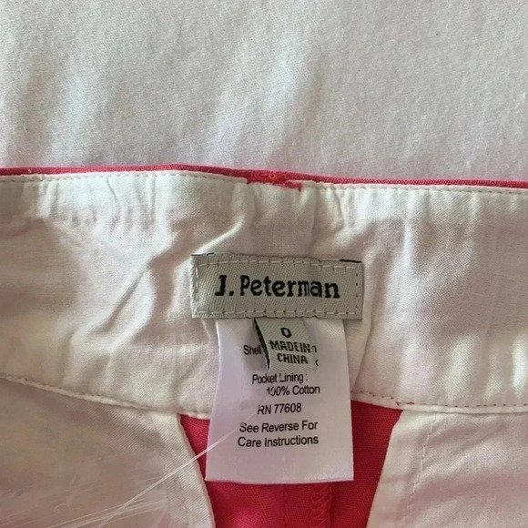 J. Peterman women’s hot pink shorts size 0 NWOT super cute - Picture 2 of 4